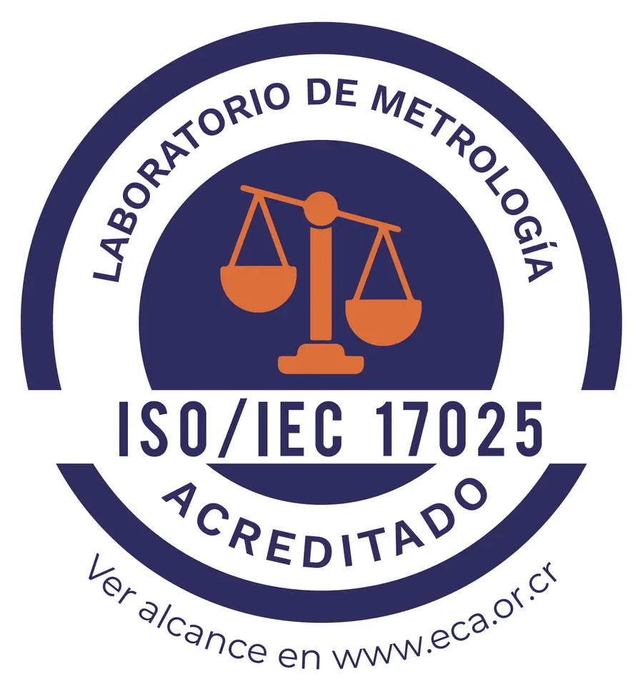 Sello de laboratorio de metrología acreditado ISO/IEC 17025